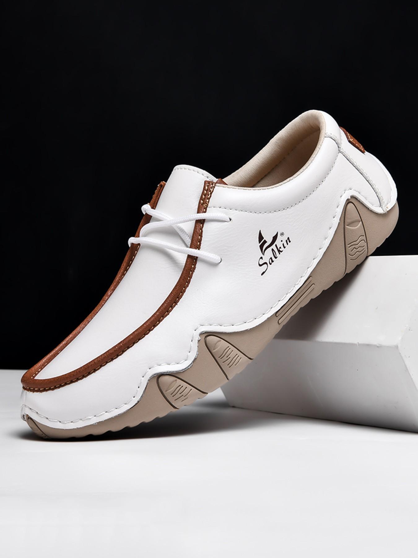 Women's Fashion Loafers, Couples' Hand-Stitched Low-Top Casual Shoes, Lightweight Comfortable Anti-Slip Wear, Ideal for Daily Use & Office