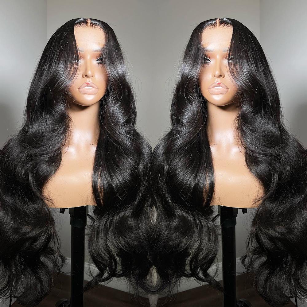 13x6 HD Transparent Lace Frontal Wigs Human Hair Pre Plucked 13x4 Lace Brazilian Body Wave Wigs with Baby Hair 180 Density Natural Hairline for Black Women 32inch TikTokShopHolidayHaul