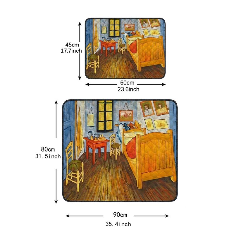 Reusable Washable Dog Pad, Non-Slip Pet Training Mat, Small Puppy Bed Bottom, Allding Bedroom Style, 1 Piece