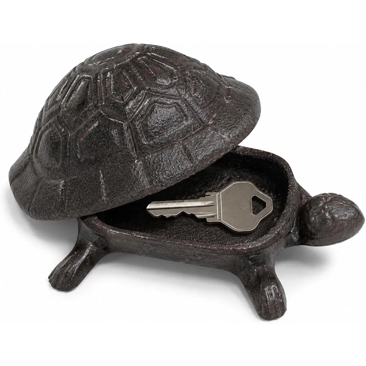 Cast Iron Turtle Shape Key Hider - Outdoor Spare Key Storage Box, Garden Yard Patio Decor, Modern Home Decor Gift