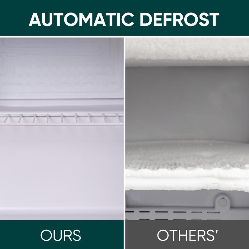 Upstreman retro mini fridges 1.7 Cu.Ft Pink Classic Metal Handle Side Bottle Opener Adjustable Thermostat Energy Saving Compact Refrigerator for Office Bedroom Dorm FR17 Pro