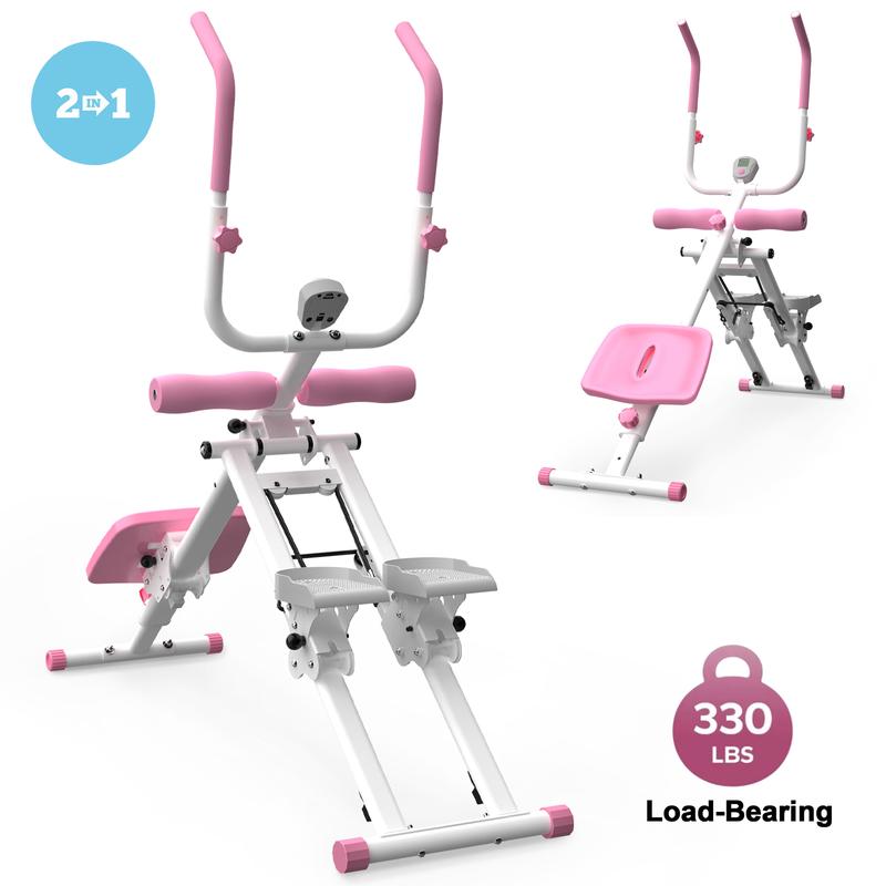 【KINMAC】2 In 1 Stair Stepper & Ab Workout Machine - Multi-Function Trainer-Upgrade High-Efficiency Stairmaster & Ab Trainer Machine Full-Body Exercise Equipment For Home Gym Exercise