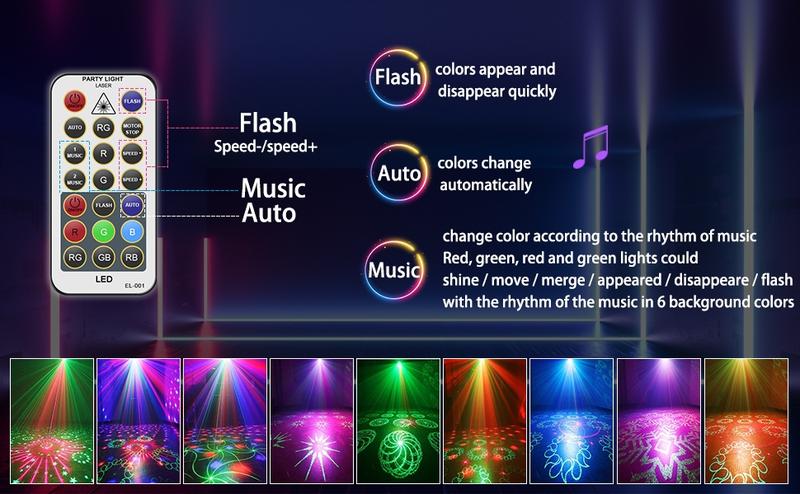 1pc All Aluminum One Body Party Disco Light with Remote Control, USB Powered, for Party Birthday Wedding Holiday Christmas Decoration, Halloween, Lighting Experience