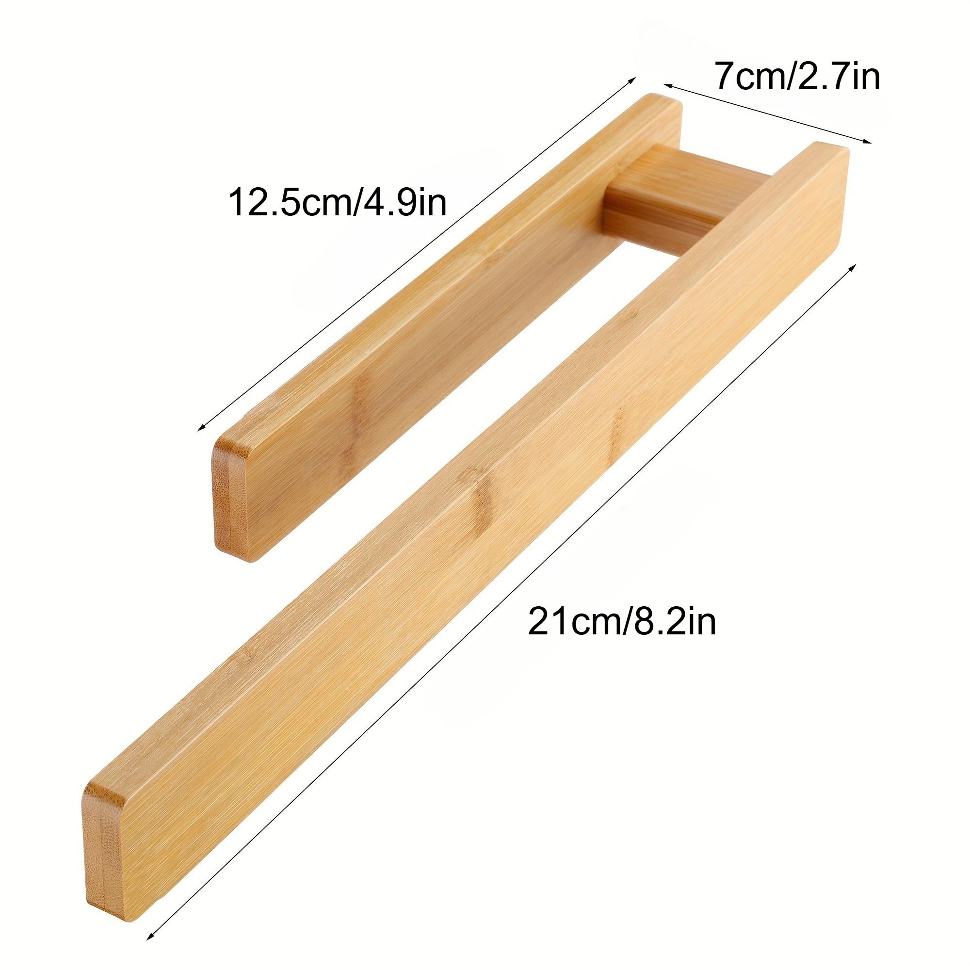 Easy-Install Solid Wood Towel Rack - Space-Saving, No-Drill Wall Mount for Bathroom & Kitchen Storage