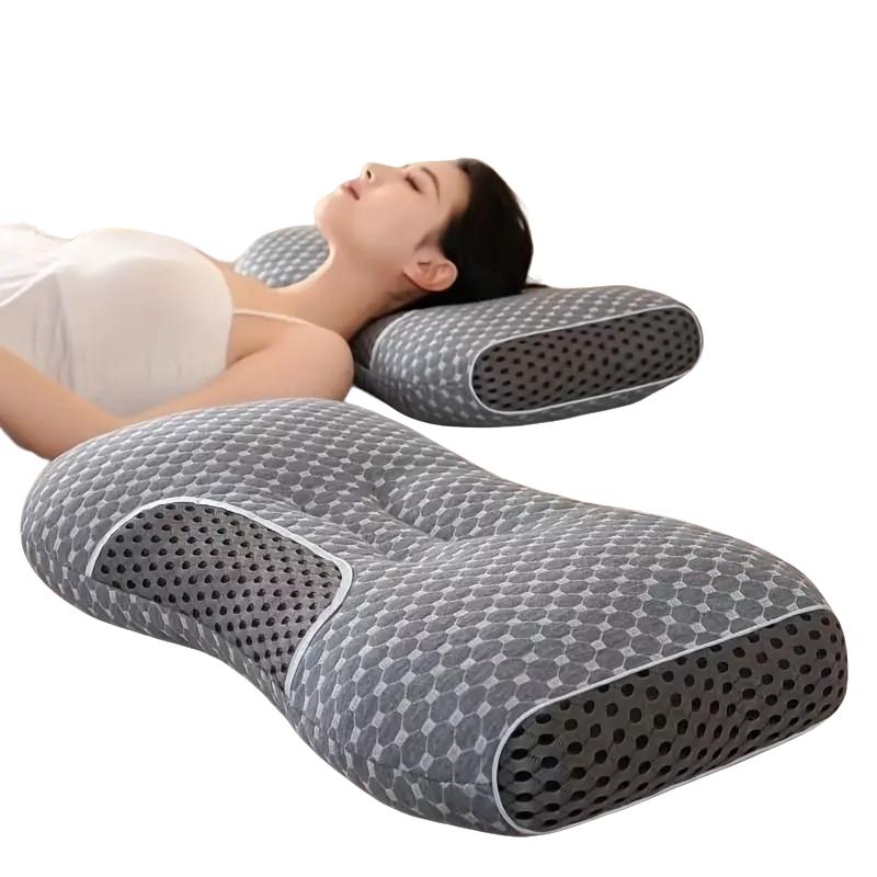 2-Pack Deep Sleep Neck Support Pillows, Ideal for Dorms and Hotels, Single Person Deep Sleep Pillow, Spa Quality Comfort