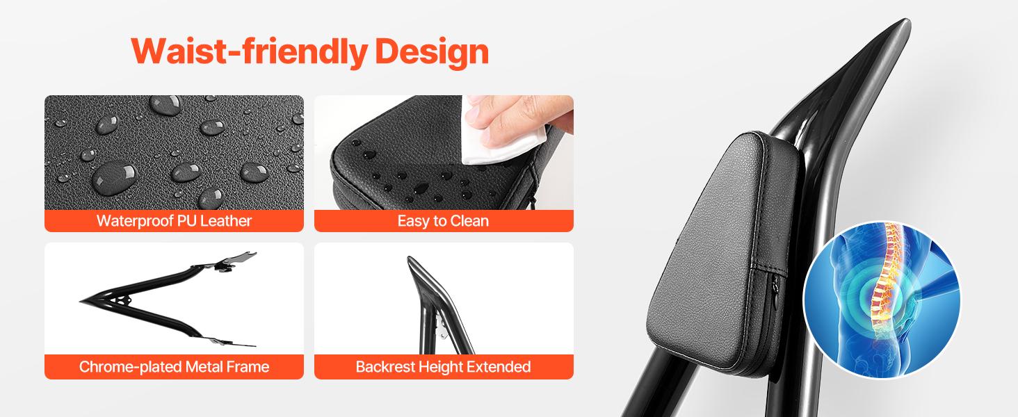 Motorcycle Backrest Sissy Bar, Compatible with Harley-Davidson Touring Models, 27-Inch Height Quick Release Detachable Passenger Backrest, Durable Metal Frame with Leather Rear Pad, Black Motorcycle Backrest Sissy Bar, Compatible with Harley-Davidson Touring Models, 27-Inch Height Quick Release Detachable Passenger Backrest, Durable Metal Frame with Leather Rear Pad, Black