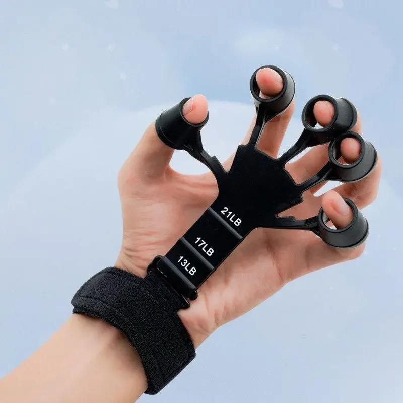 5-Finger Silicone Wrist Grip Strengthener, Hand Grip Exerciser for Hand Rehabilitation & Venous Circulation Improvement, Ideal for Finger Therapy