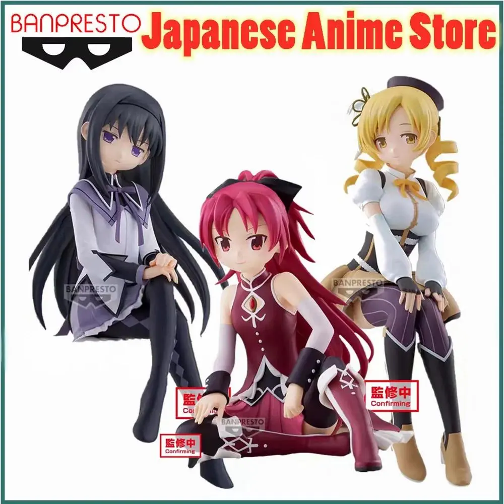 Original Banpresto Puella Magi Madoka Magica The Rebellion Akemi Homura Sakura Kyouko Mami Tomoe  Anime Figure Action Figurine