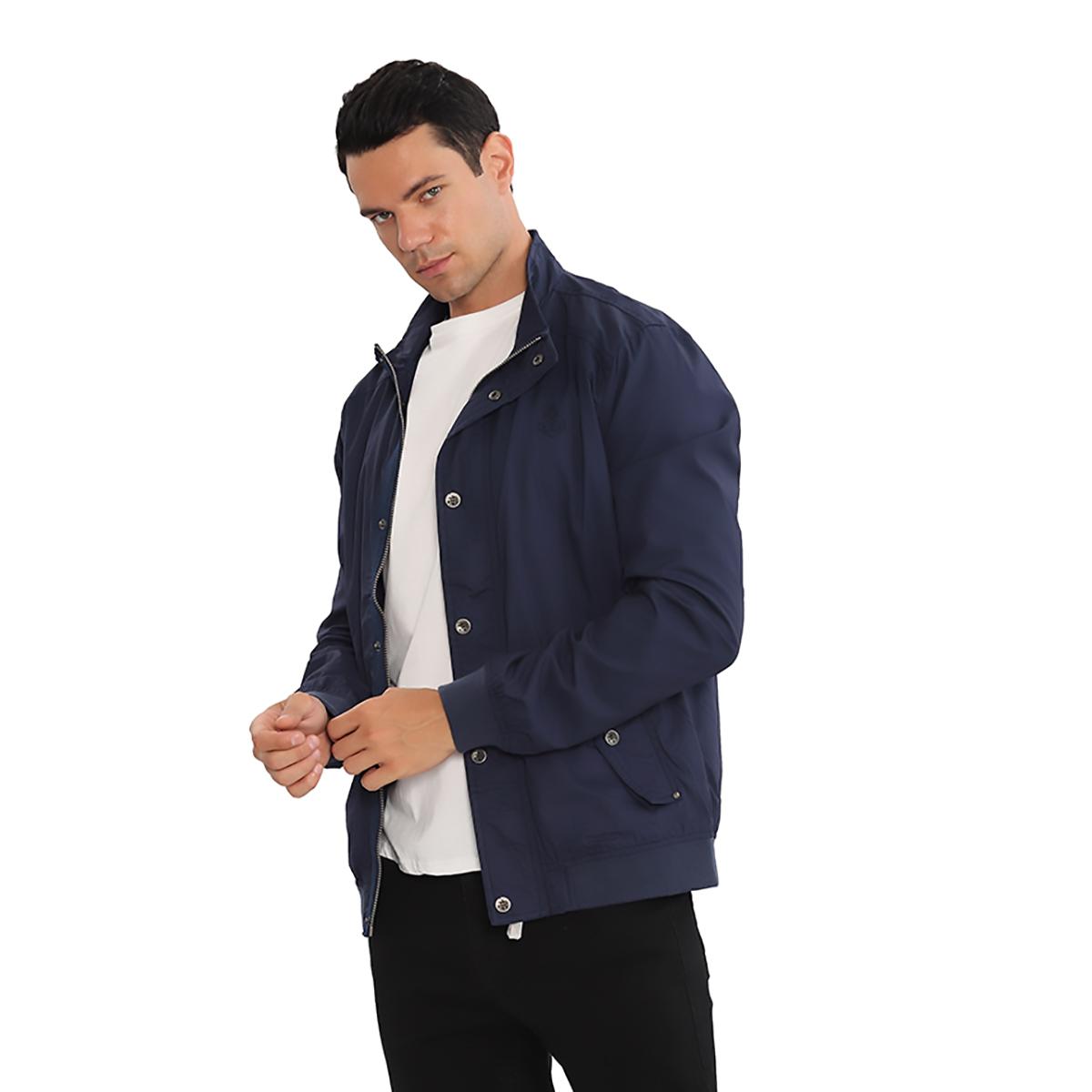 Men's Lightweight Windbreaker Jackets Outdoor Drawstring Hooded Pocket Raincoat Jacket