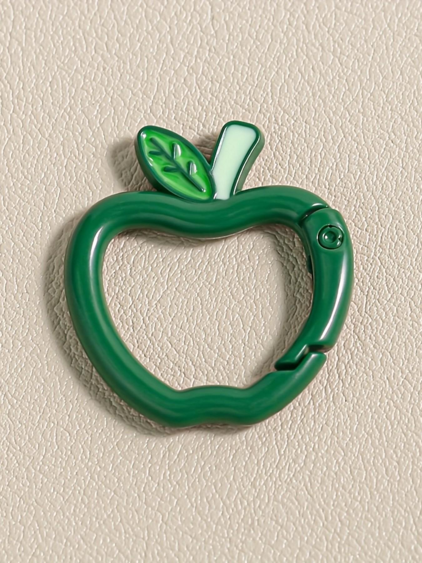 5/20pcs  Apple-Shaped Key Rings for Holiday Celebrations, Bracelet Necklaces, Keychains, And Craft Jewelry Making