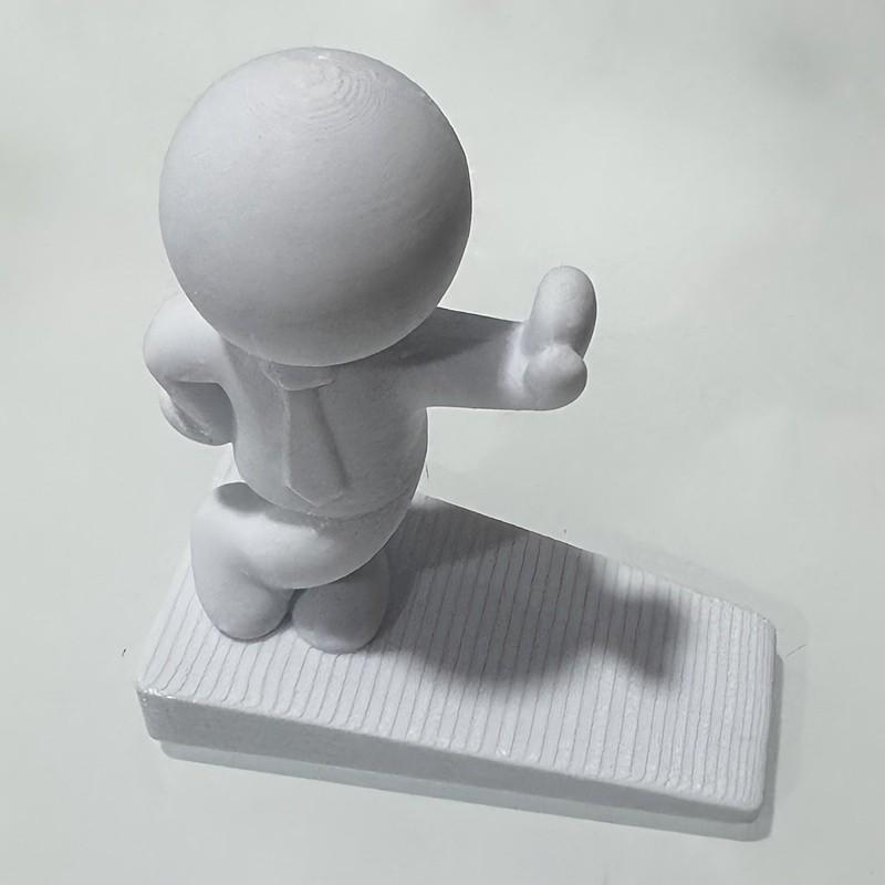 Cute Decorative Door Stopper, Flexible Movable Door Wedge, Non-Slip Base, Wall and Floor Protection, Home Decoration