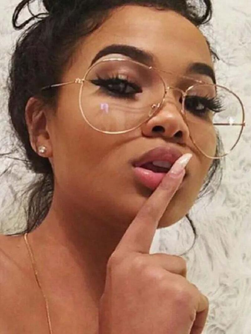 Women's Fashion Metal Frame Optical Glasses, Classic Multicolor Retro Pilot Style, Suitable for Fall Winter Business Casual Beach Vacation, Fashionable Frames Glasses