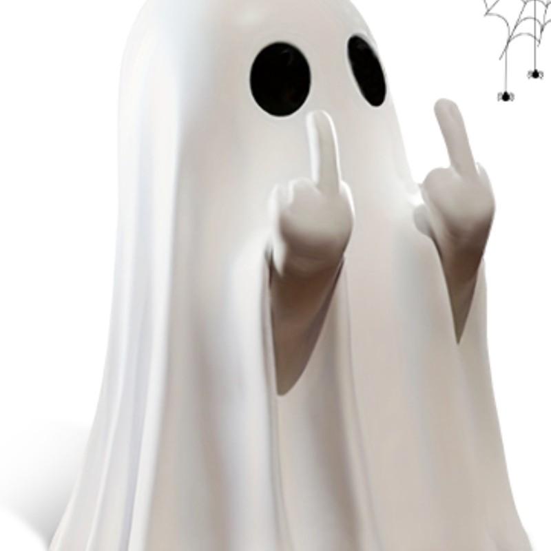 Halloween Ghost Statue Decoration, 3 Inch (approximately 7.6 Cm), Cute Ghost Figurine for Home Office Desk Decor, Indoor Small Size