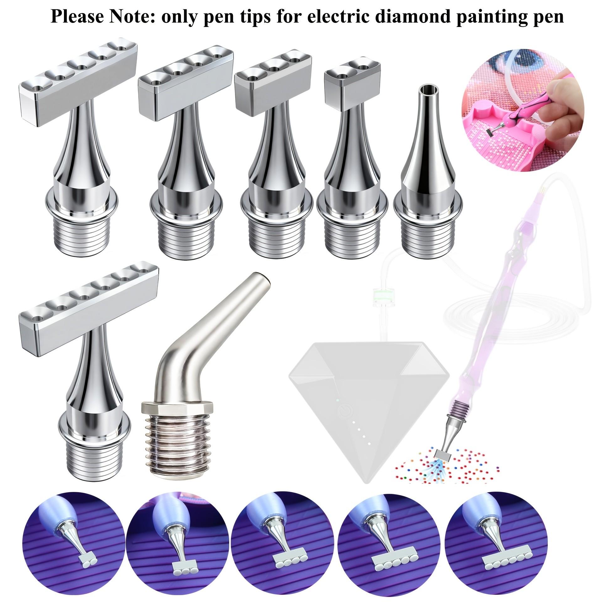 Stainless Steel Screw Multi-Functional Durable Material Vacuum Diamond Painting Replacement Head Set, Compatible with Most Vacuum Diamond Pens, Diamond Art Tools
