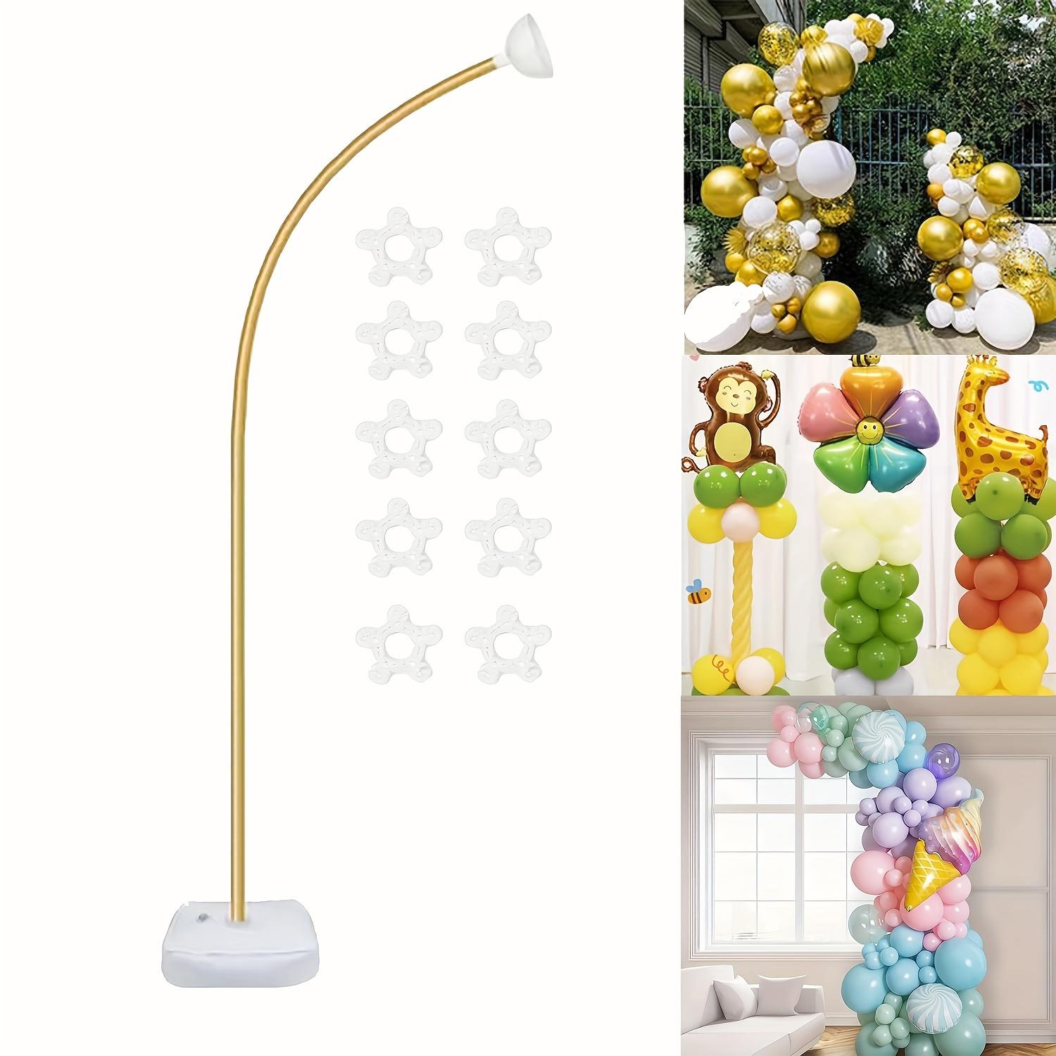 Single Balloon Arch Support with Base, Flexible Bendable Design, Balloon Garland Frame, Complete Background Decor, Balloon Decoration for Home, Courtyard and Lawn Celebration, Balloons Garland Frame