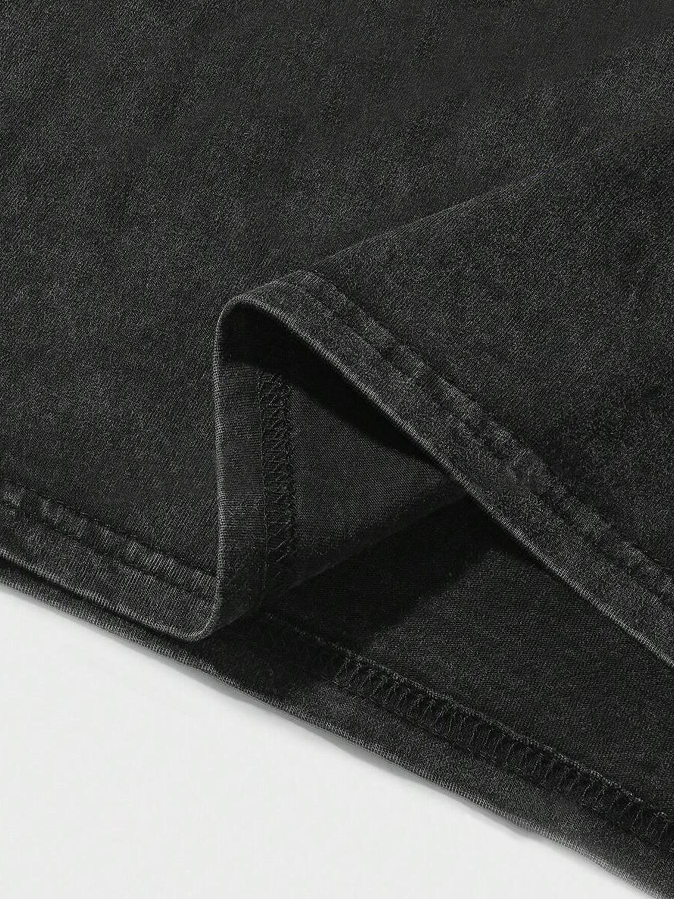 Cotton Short Sleeve Long T-Shirt, Floral Rose Flower Print Design, Loose Fit, Breathable, Street Casual Style, Perfect for Daily, Streetwear Fashion