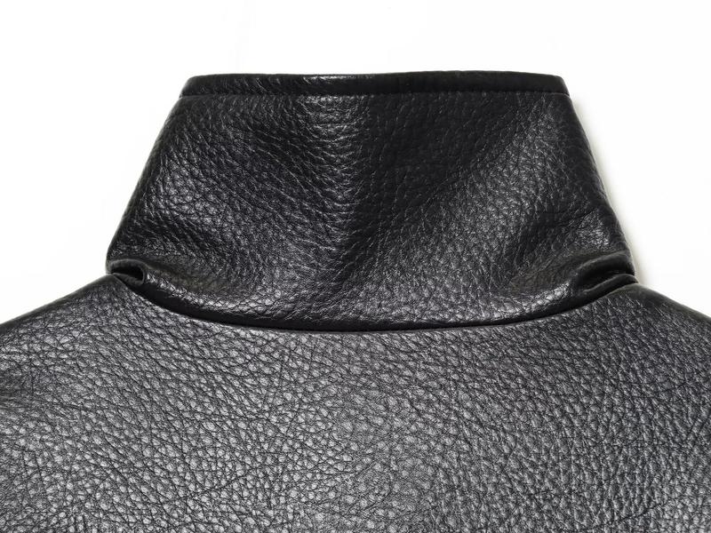 Women's Fashion Lychee-Grain PU Leather Jacket, European and American Style Biker Jackets for Autumn and Winter