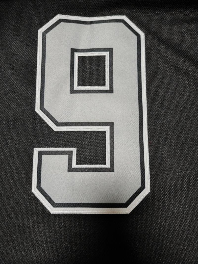 Men's Ice Hockey Jersey 99 black Embroidered Casual Training T-Shirt, Embroidery Sportswear, Sporty V-Neck Long Sleeve, Loose-Fitting All Seasons