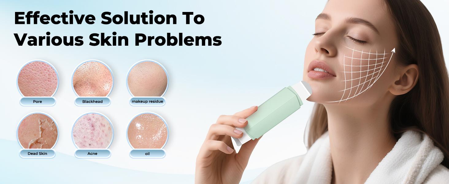 Blackhead remover, suitable for nasal pores, dual-head facial scraping board and pore cleaner, deep facial cleansing, U-shaped and round widened head design, unisex skincare tool (green): beauty and personal care