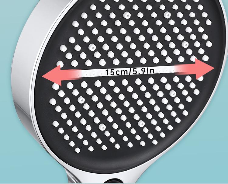 BOZIWA Handheld Shower Head Set,Shower Head Hose&Bracket,Shower Head Set With 1.5m Hose,Bathroom Shower Equipment