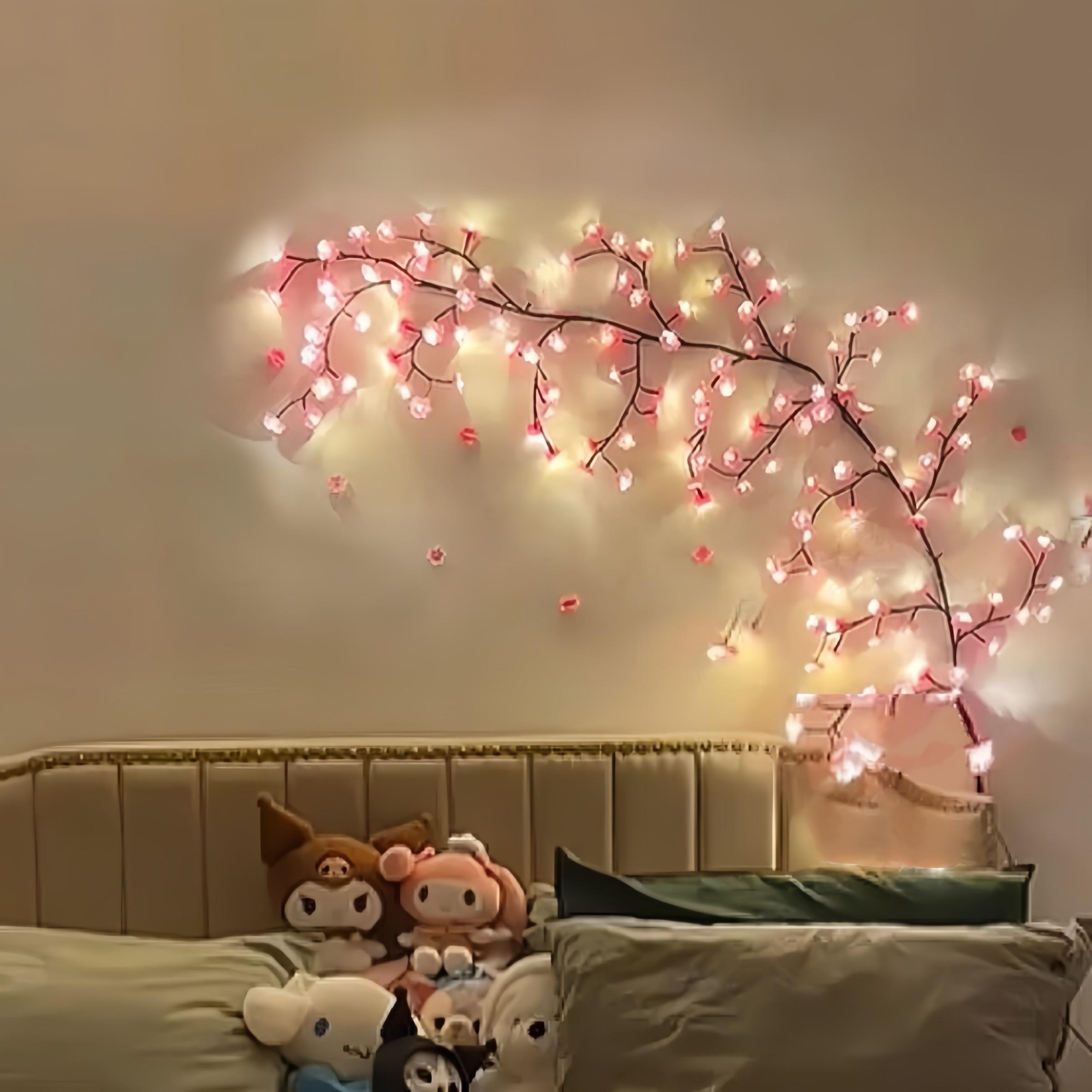 LED Tree-Shaped String Light String Light, USB-Powered Decorative Wall Light LED Strip Light for DIY Wreaths, Room Decor, Weddings & Holiday Celebrations, LED Light Strips