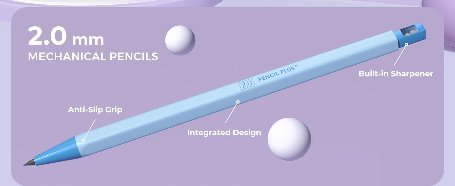 Four Candies 36PCS Aesthetic School Supplies, Mechanical Pencils 0.5mm, 0.7mm, 0.9mm & 2.0mm with 624PCS Lead Refills, Cute Mechanical Pencils for Drawing & Drafting, girly office supplies, Student Essentials Learning Materials,TiktokShopSpringGlowUp