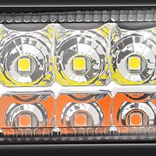 Nilight 2PCS 54W White/Amber Lights Bar 6 Inch Flood Fog Road Boat Driving Led Work SUV Jeep Lamp road light light bar fog boat Car Accessories  dealsforyoudays