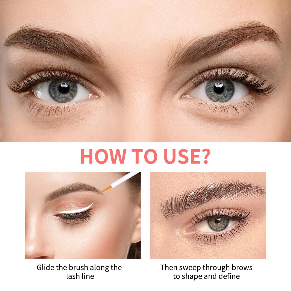 2 Counts Eyelash & Eyebrow Growth Serum 2-in-1 Lightweight Gel Lash Enhancers for Brows & Lashes, Strengthen Eyelashes, Nourish Eyebrows, Condition Eyelashes with Peptides, Fast-Absorbing Non-Sticky, Ideal for Sparse Hair Daily Care Pre-Makeup Routine