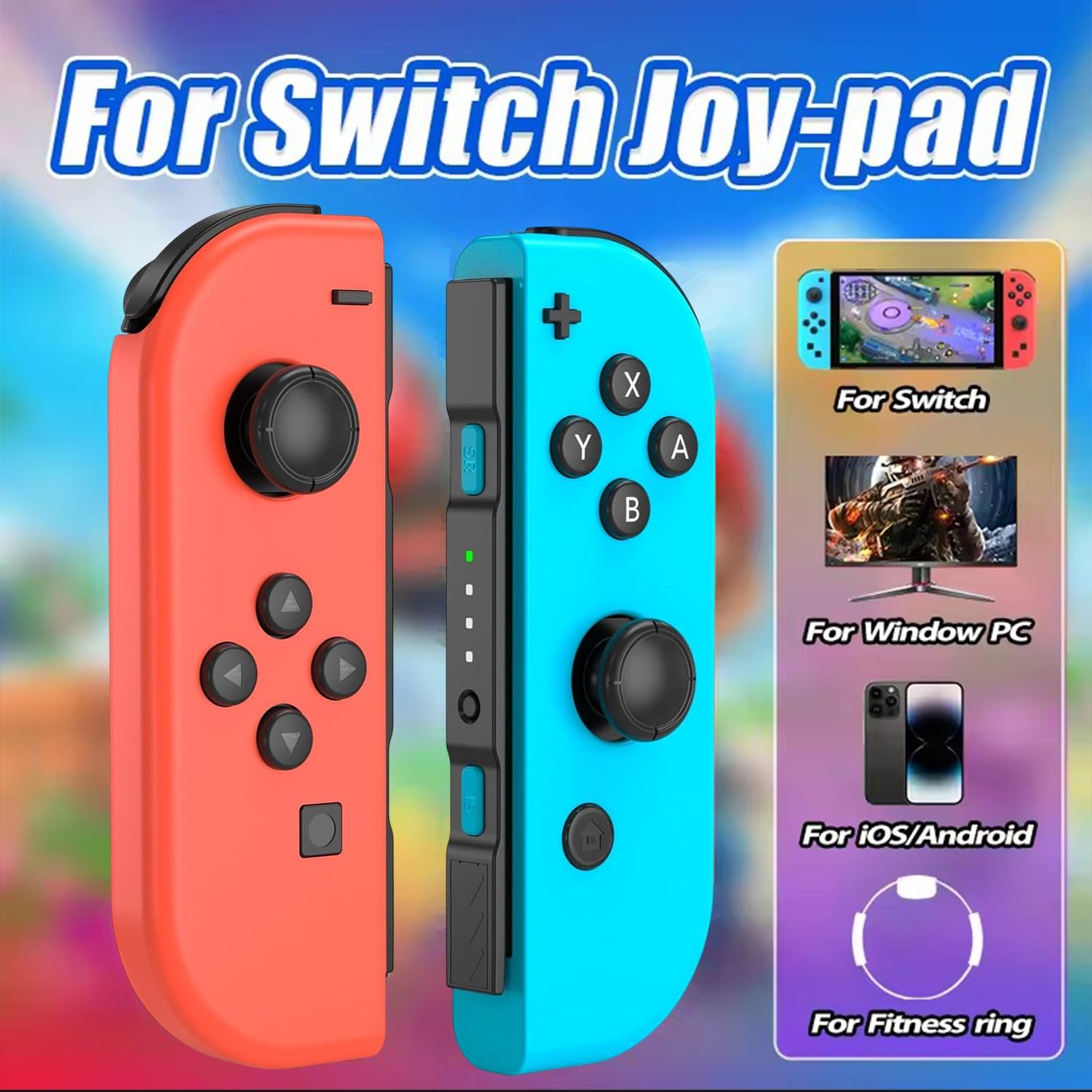 Wireless Controller for Switch Game Handle, Dual Vibration Wireless Controller for Switch Lite Oled, Cool Replacement Controller