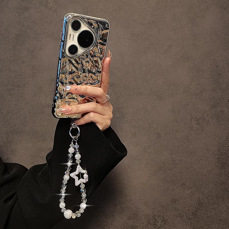 Luxury High-end Starburst Rhinestone Beaded Handheld Chain Wrist Short Lanyard Phone Case Bag Accessories Phone Charm Phone Wrist Strap Phone Chains Phone Accessory