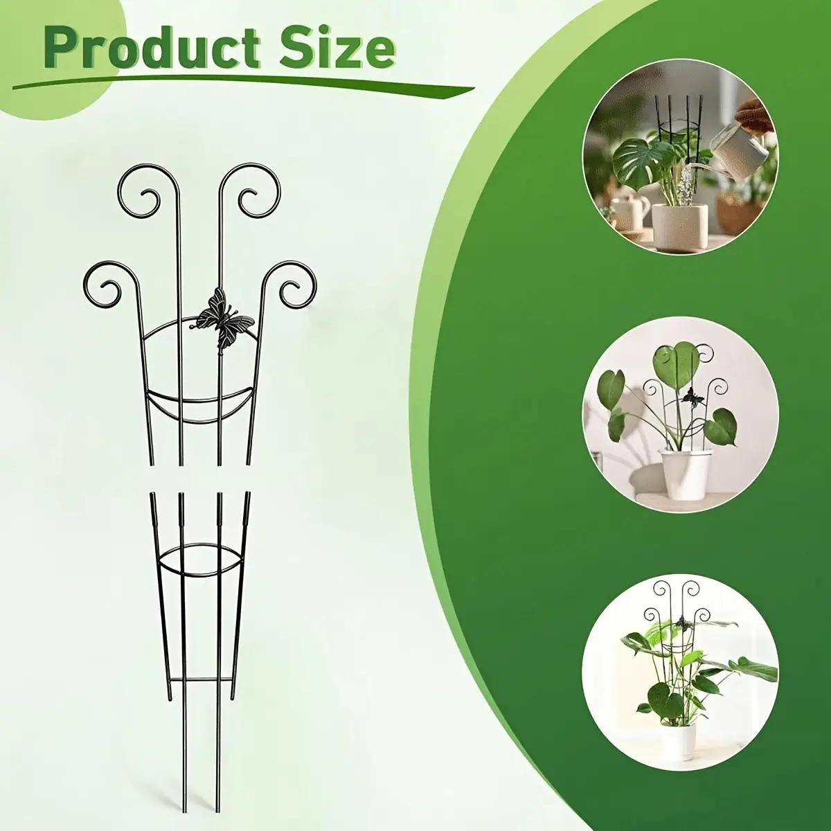 Small Leaf-Shape Plastic Climbing Plant Support, Indoor Trellis for Vining Houseplants, Ideal for Pothos, Hoya, Monstera, Ivy, Home Garden Accessory