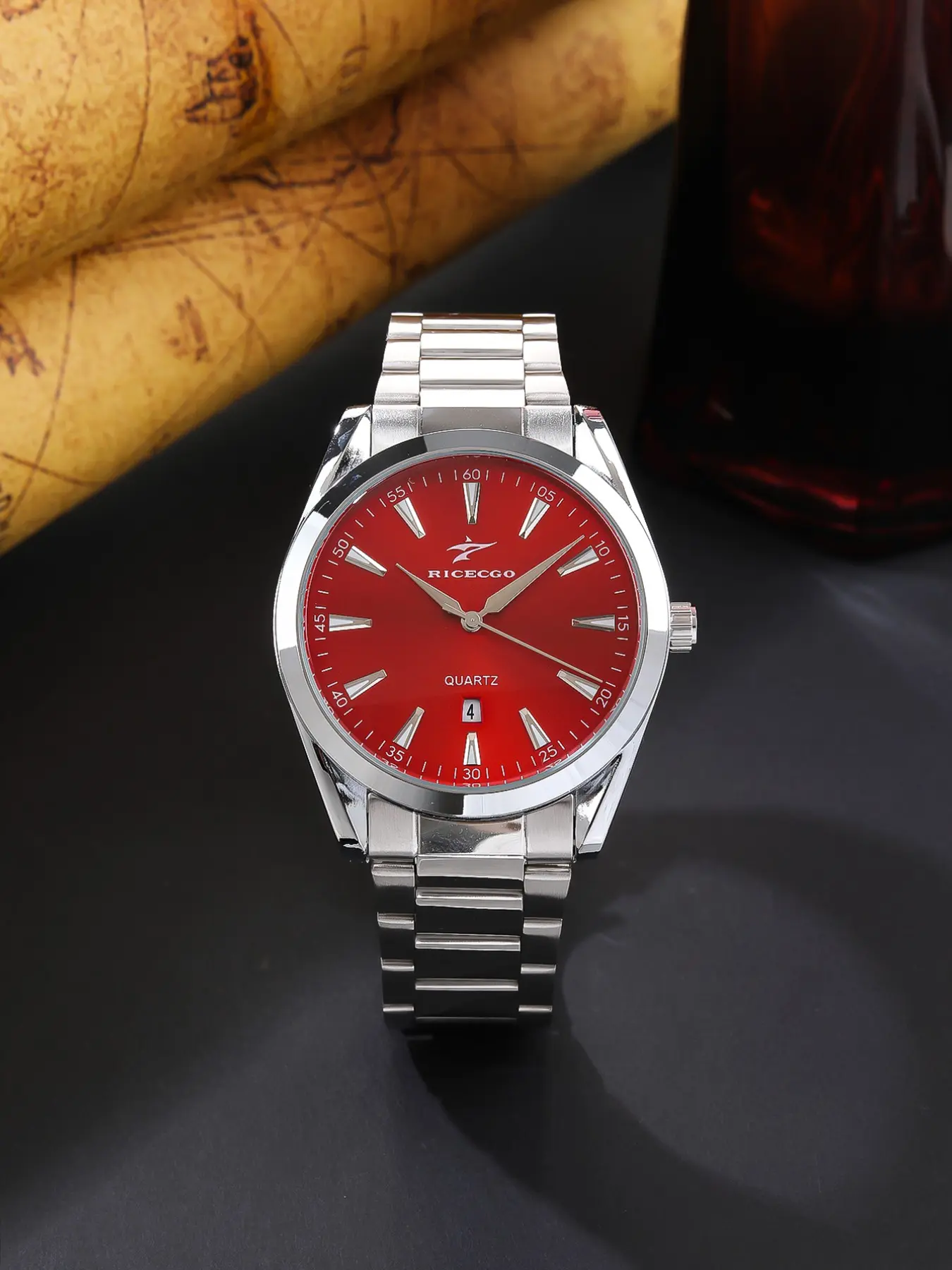 Business Men's Quartz Watch, Comfortable Steel Strap, Elegant and Durable Design, Ideal for Business Meetings and Daily Use