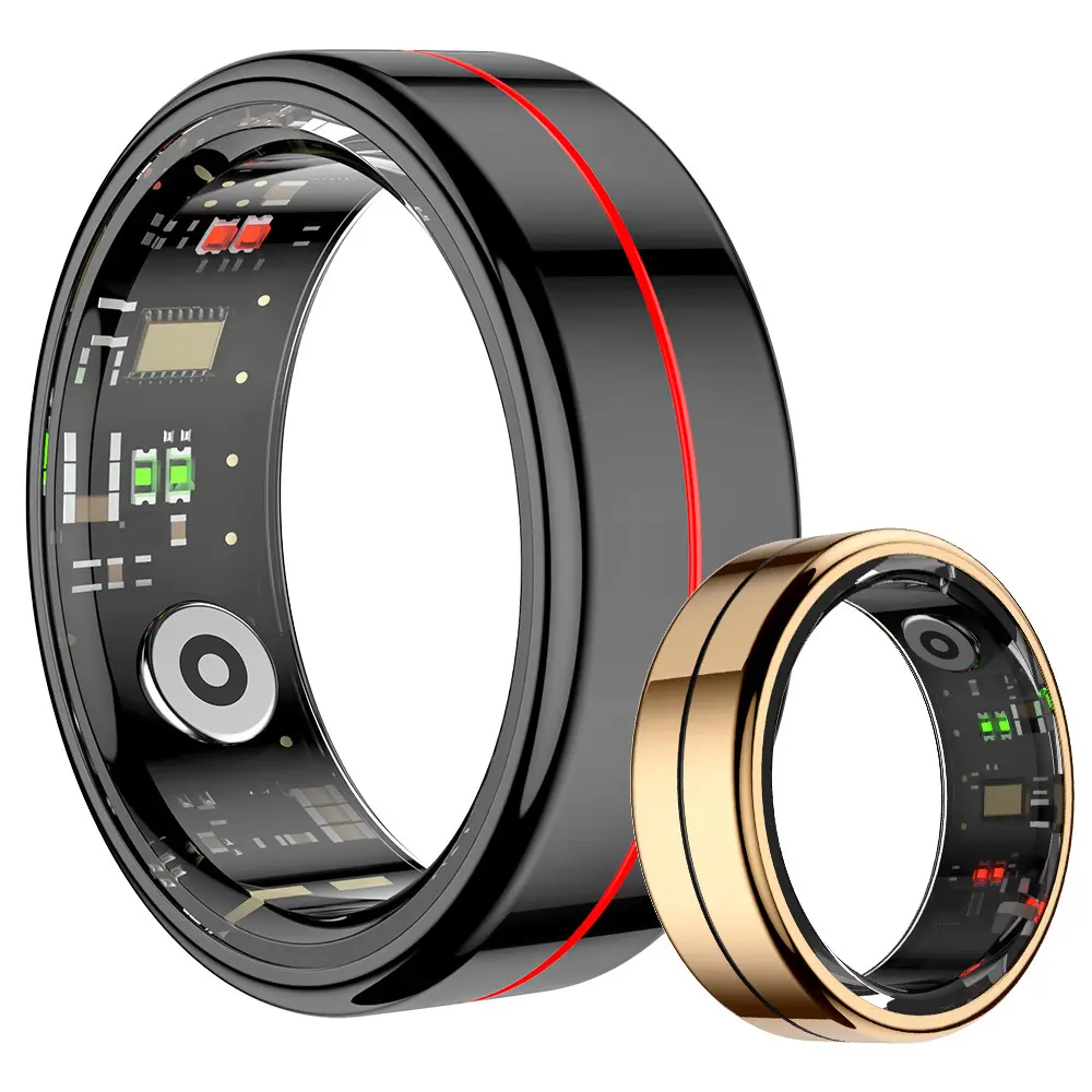 New R04 smart ring: heart rate, blood pressure, blood oxygen, sleep tracking, calorie counting, step counting, waterproof, and camera functions (Qring)