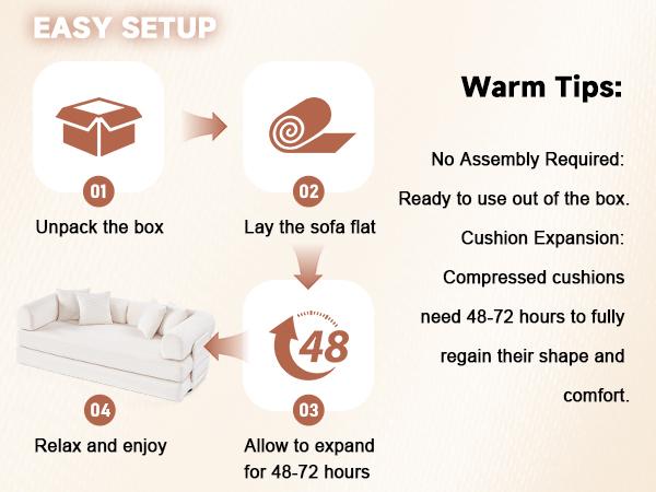 79" Convertible Sleeper Sofa Bed with 4 Pillows, 5-in-1 Corduroy Futon Couch for Small Spaces,Floor Modular Sofa with Fixed-Shape Frame,For Guest Bed & Kids Play Area with Washable Cover,teddy sofa for Adults,No-Assembly