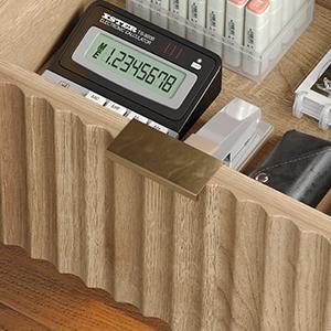 FUSOU Night Stand with Charging Station, Large LED Nightstand with Drawer and Storage Shelf, Lighting Modes Adjustable, Modern Deals for you Days Wood Nightstand Side Table End Table for Bedroom, Living Room, Oak