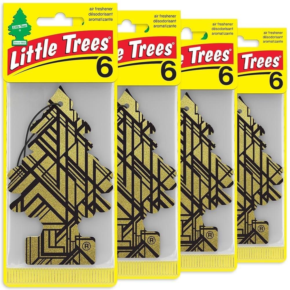 Little Trees Car Air Freshener Hanging Decor, Car Air Diffuser, Long-Lasting Scent, Fragrance, 6 Pieces Set, for Cars and Home Use