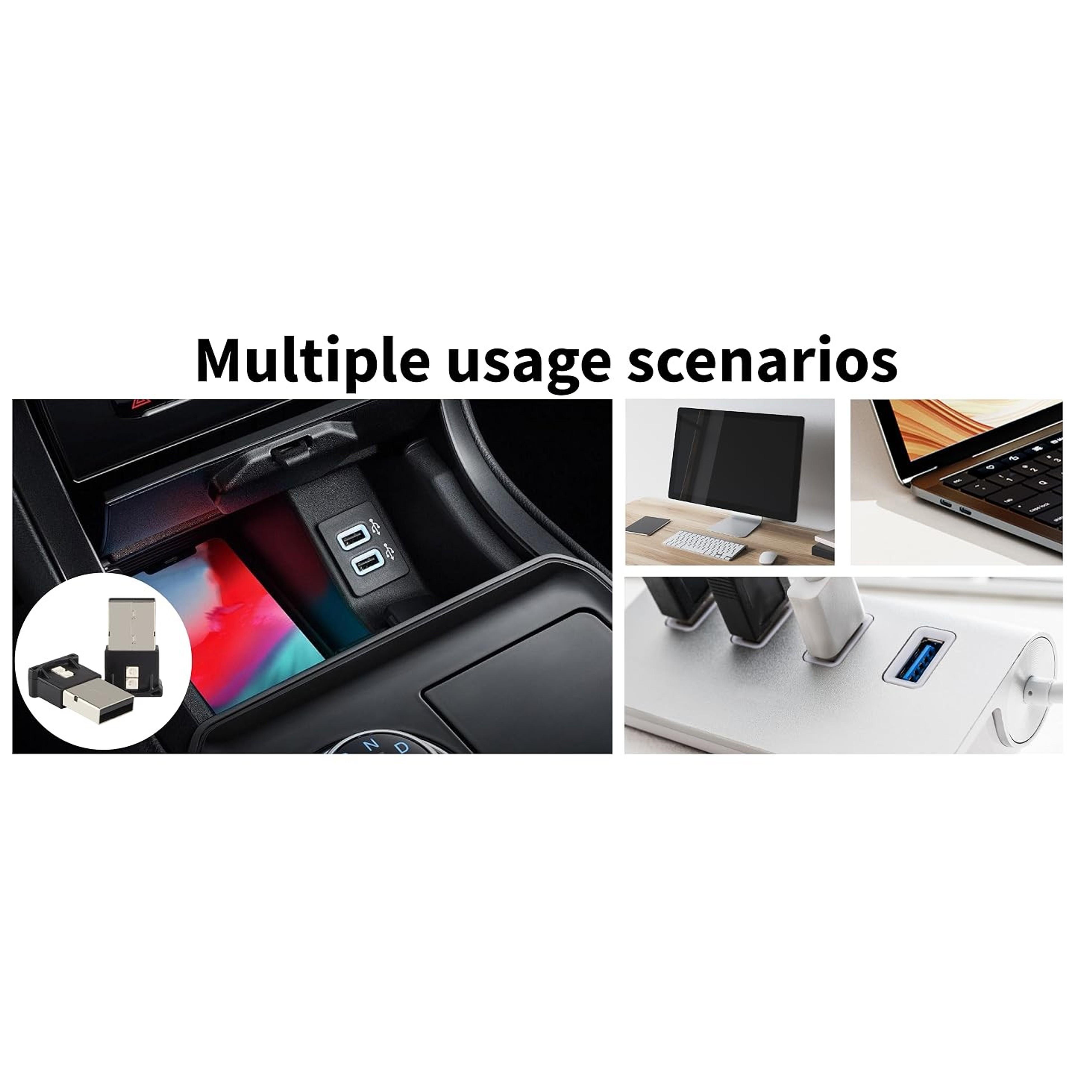 Mini USB LED Light - DC 5V Intelligent Interior Atmosphere Lamp, Plug-in, Adjustable Brightness, for Car, Laptop Keyboard, Home Office (Type C)Gift