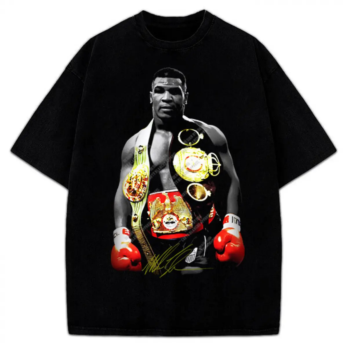 [Graphic Tee]Mike Tyson Undisputed World Heavyweight Champion Belts Vintage Graphic T-Shirt street wear