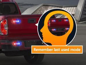 Nilight 8-LED Red & Blue Strobe Light Kit, 12V-24V Aluminum Sync Flashing Bar with 18-Pattern Controller, Waterproof Ultra-Bright Emergency Offroad Fixture - Surface Mount Automotive Car Lighting for Trucks, Strobe Lights For Trucks, Automotive Car Light,