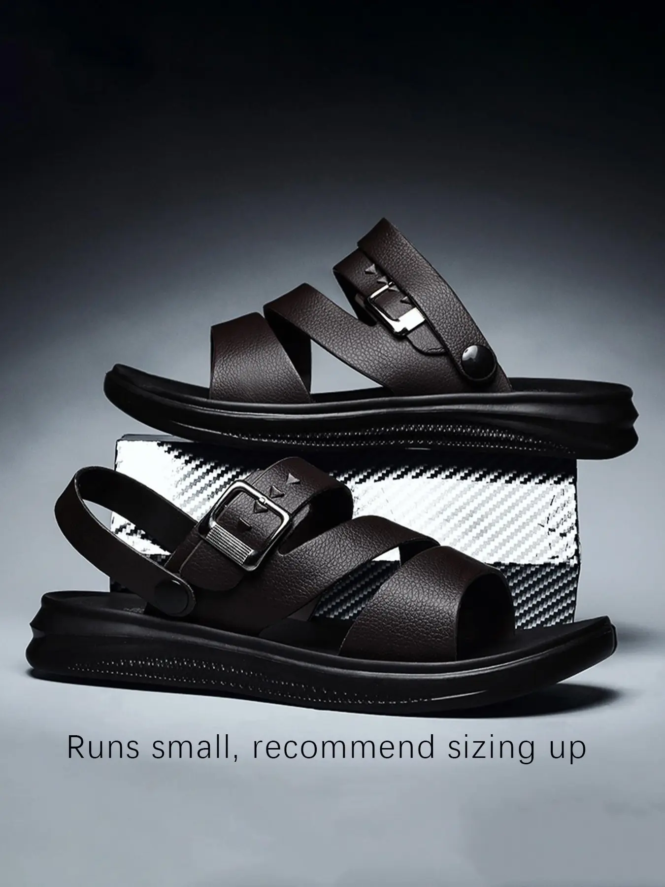 Men's Breathable Water Strapy Casual Slide Sandals, Non-Slip Two-Way Wear Summer Shoes for Beach, Outdoor and Daily Use, Summer Beach Footwear