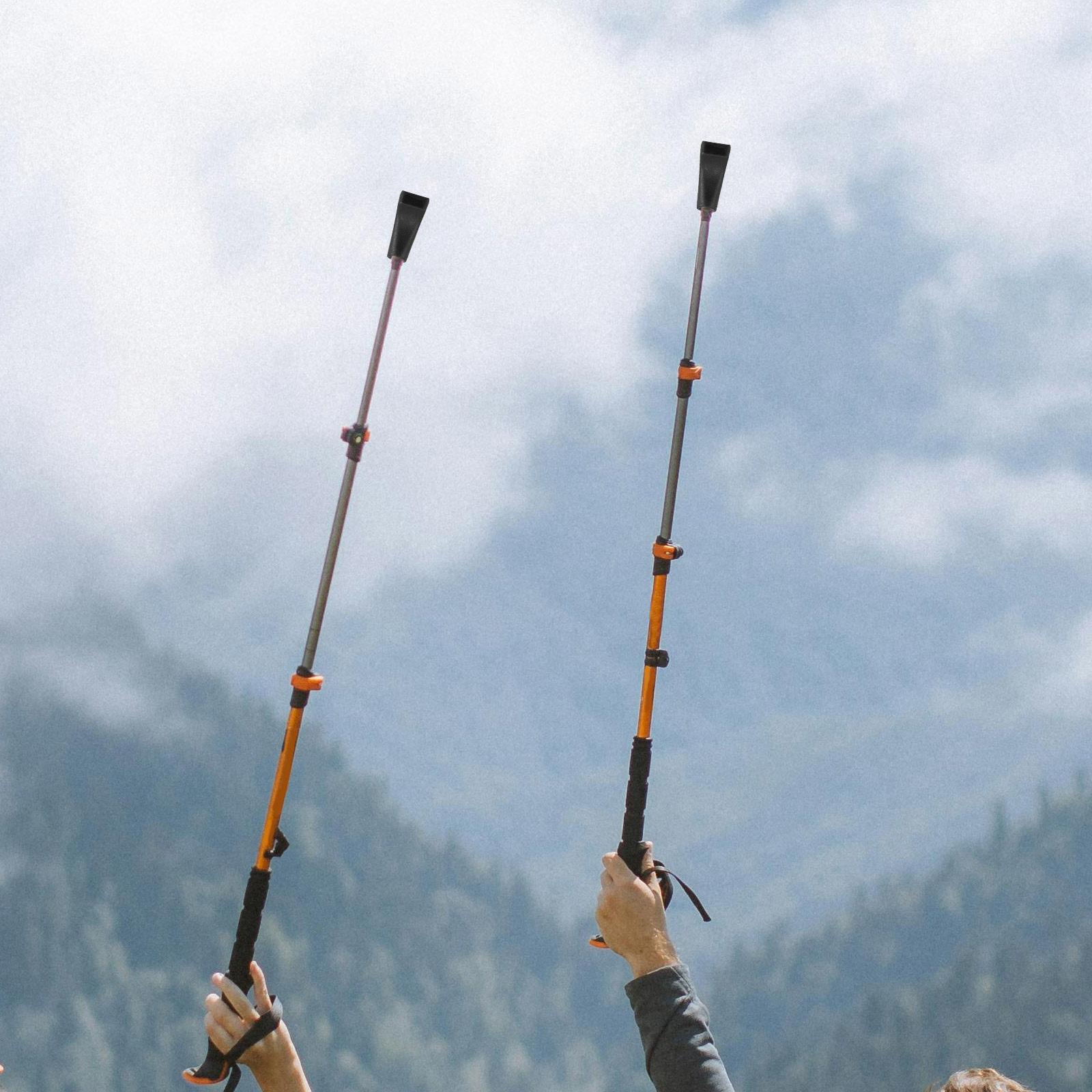 6Pcs Trekking Pole Tips Replacement Protectors Trekking Accessories Walking Stick Stopper Ends Hiking Equipment All Weather