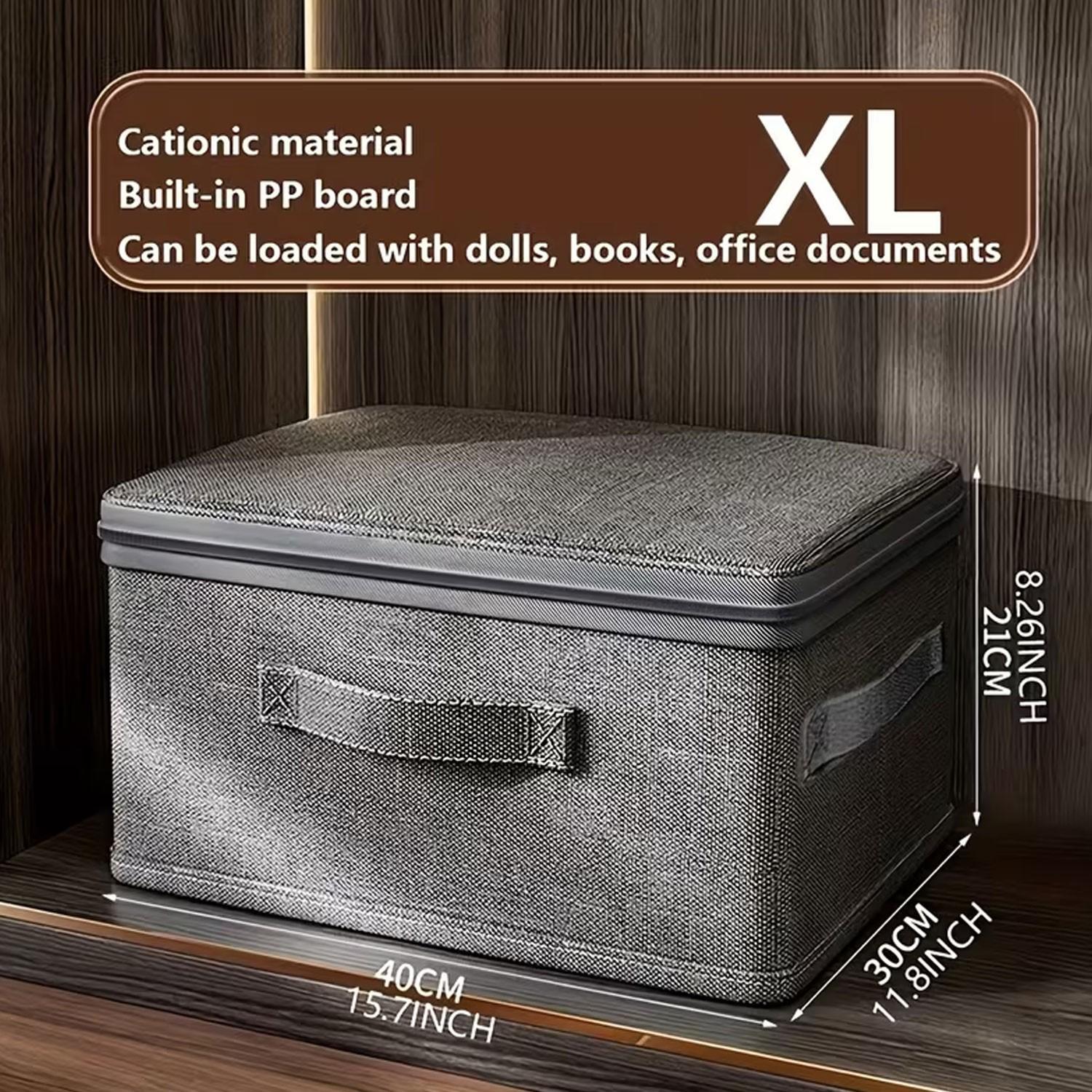 Extra-large stackable storage box - Multi-functional space-saving organizer suitable for use in wardrobes, bedrooms, kitchens, etc. - Ideal choice for toys, books, clothes and bed sheets.