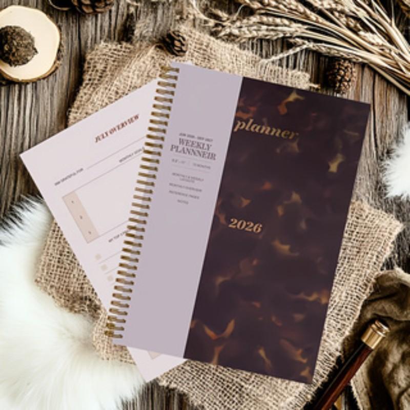 2026 Daily Planner Notebook & Personal Journal Organizer, Multi-Functional Efficiency Notebook, Weekly/monthly Layout, Plan Sections, Adequate Note Space, Spiral Bound