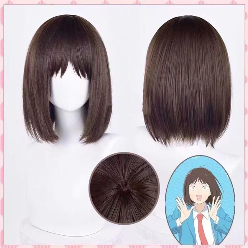 Anime Skip and Loafer Mitsumi Iwakura-Shima Sousuke Cosplay Costume - Unisex Blue Polyester School Uniform with Costume Wigs 1, Do Not Bleach, Hand Wash Only, Hang Dry for Cosplay Party, Halloween, Only Wigs 1, Holiday