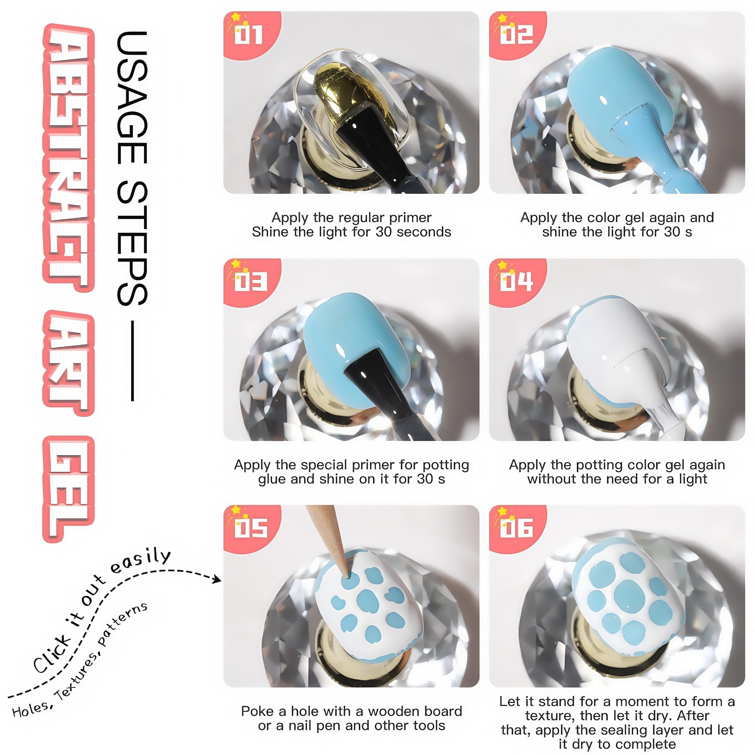 New Nail Art Stamp Set, High Saturation Stamper Gel with Base Coat & Dual-Head Tool, Creative DIY Design Kit, Perfect Salon Gift