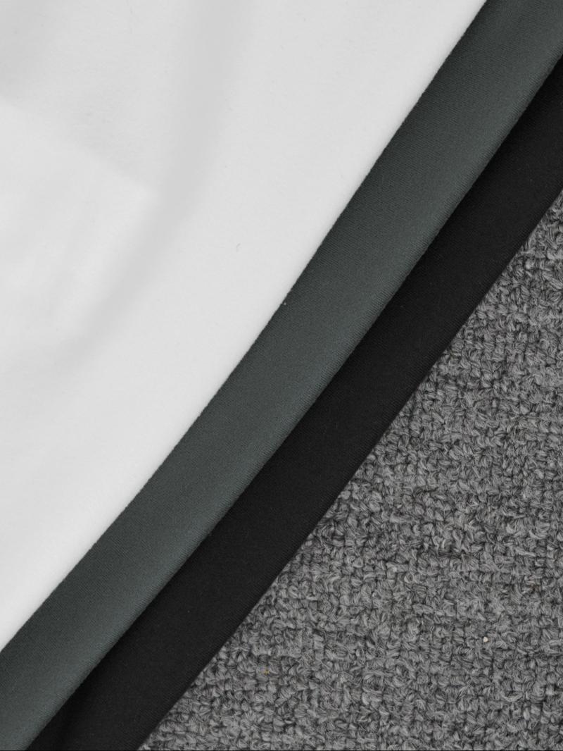 3pcs Autumn And Winter Women'S Casual Fashion Sporty Tee Set, With Multi Button Design, Solid Color Round Neck Long Sleeved Top