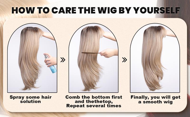 Long Straight Wig With Bangs 28inch Straight Black Wig Synthetic Heat Resistant Fiber Wig for Daily&Party everyday wear Curly Ponytail Extension Clip Tousled Updo Hair Bun Set