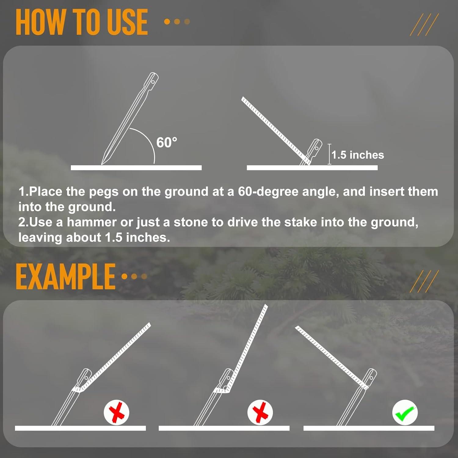 18cm/7in Aluminium Alloy Tent Pegs, 10pcs Camping Ground Nails, Camp Picnic Tent Stakes, Hiking Beach Sunshade Tarp Tent Nail