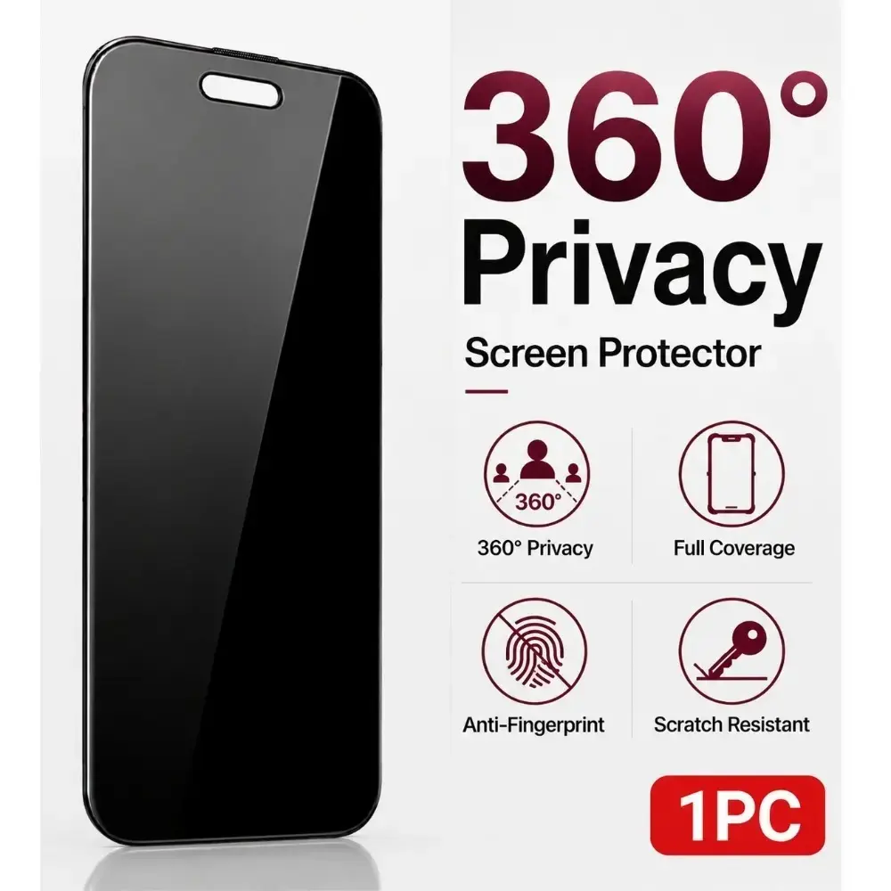 1 Pack Matte Privacy Screen Protector for IPhone 17 ProMax/17 Pro/17/16Plus Auto Dust Removal, No Bubbles,Anti-Spy Tempered Glass Film, Easy Installation