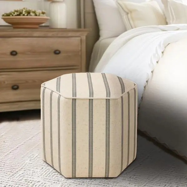 ARCH Accent Ottoman Footstool for Living Room Bedroom, Modern Upholstered Foot Rest Stool with Sturdy Frame, Compact Ottoman for Small Spaces, Foot Stool for Sofa Chair, Easy Clean Fabric, 1 Count, Home Furniture and Household Product Search Terms